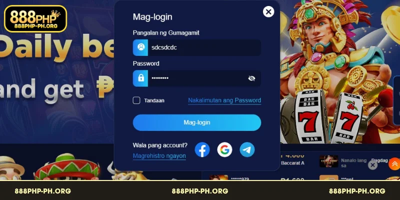 Detalyadong Hakbang para sa Mag login sa 888PHP