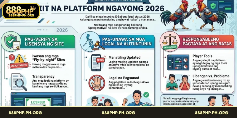 Gabay sa pagpili ng legal na platform ng E-Sabong legal status 2026