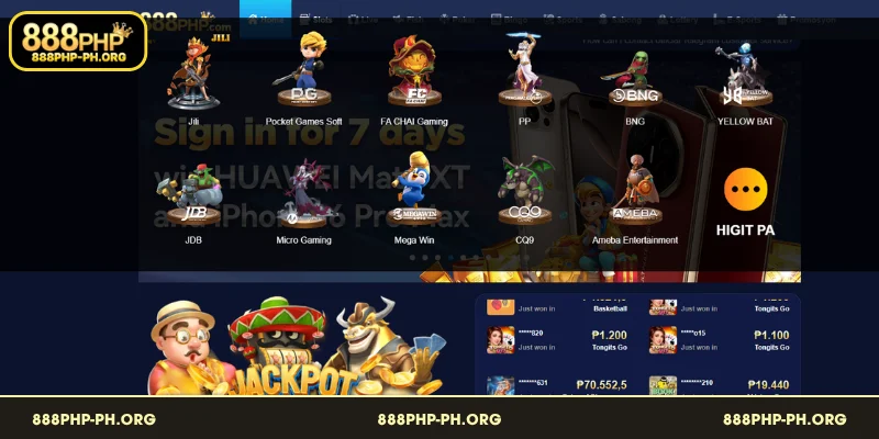 Iba’t Ibang Tema at Providers sa Slots ng 888PHP