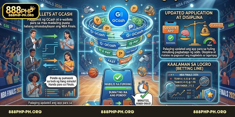 Mabilis na mga transaksyon kapag sumasali sa linya ng pagtaya sa NBA Finals 2026