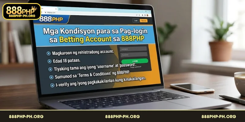 Mga Kondisyon para sa matagumpay na pagpaparehistro sa Magrehistro sa 888PHP