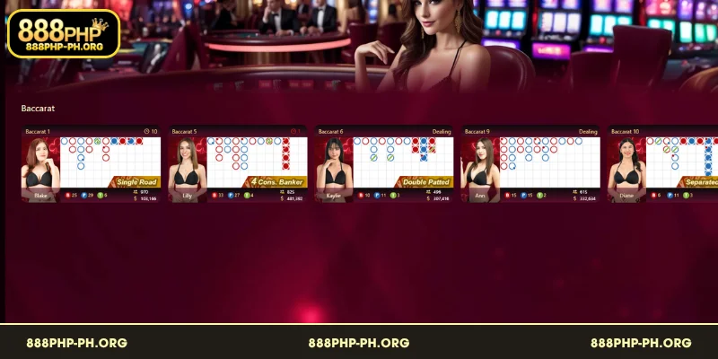 Mga Paboritong Table Games sa Live Casino ng 888PHP
