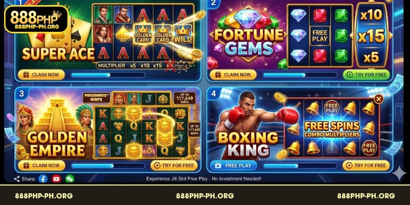 Mga sikat na libreng laro sa Jili Slot free play